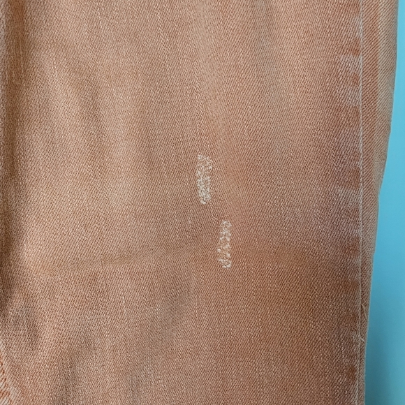 Pilcro & the Letterpress x Anthro High Rise Crop Bootcut Jeans, Size 29, Orange - Picture 8 of 14